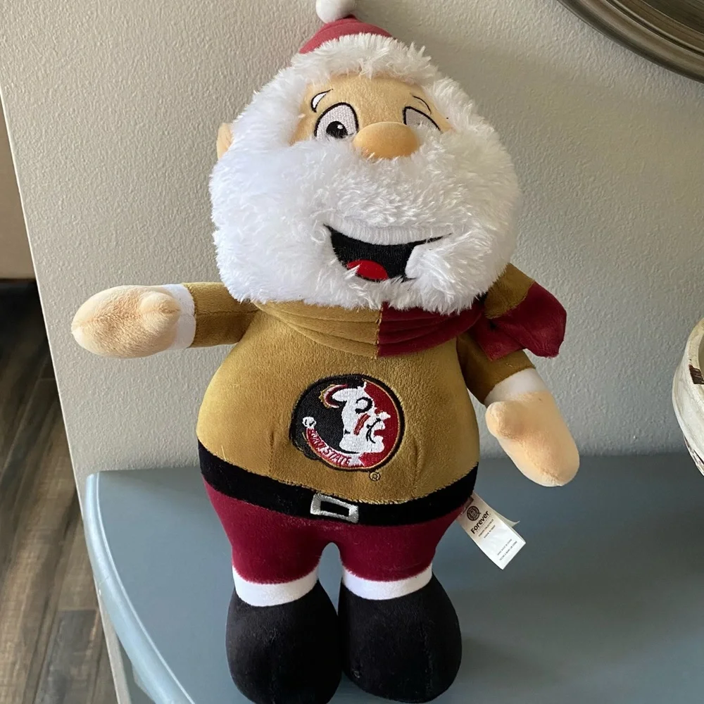 Forever Collectibles FSU Santa Gnome‎ Plush Florida State University